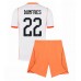 Nederland Denzel Dumfries #22 Bortedraktsett Barn VM 2026 Korte ermer (+ Korte bukser)